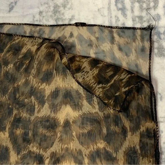 VTG Y2K Leopard and Striped Baroque Scarves - Picture 5 of 5